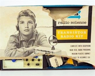 Vintage Project Kits, Includes Photo Lab, Microscope, Electronic Project Kit, Gabriel Erector Set, And More, Total Qty 8, Unknown Completion