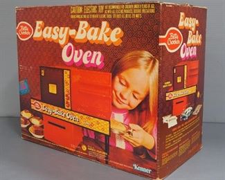 Vintage Betty Crocker Easy-Bake Oven, In Box, Unknown Completion, Mattel Sew Magic Toy Sewing Machine With Instructions And Remco Little Dutch Oven