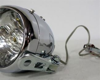 Crown Electric Horn-Lite Bicycle Headlamp No. 1385, In Box