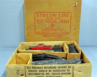 Marx Stream Line Steam Type Electrical Train No. 25249 With Track