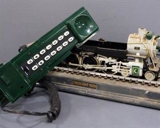 Telemania Locomotive Phone Of Crescent 1925 Engine, Unknown Working Condition