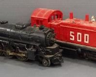 Lionel 027 Metal Engines, Qty 2, Lionel Coal Car And Lionel Soo Line Engine