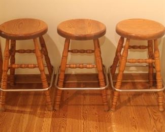 3 barstools   24 inches seat to floor