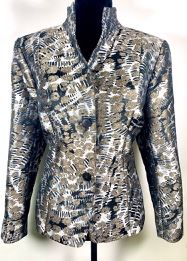 347.  Lafayette 148 Blazer Jacket in Metallic Multi Color (NWT) Size 16 $140