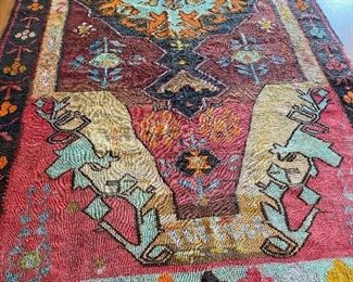 Antique Woven Rug  measures 5'5" by 12'                      Item #4 $1150
