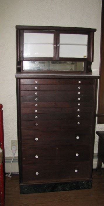 Vintage dental cabinet