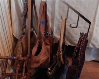 Vintage bags, hobo and satchel alike.