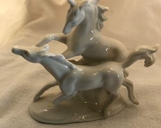 Little porcelain horses.