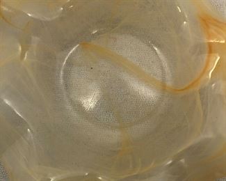 Little ribbon edge glass tray.