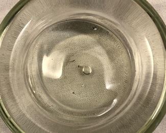 Thick art glass piece.