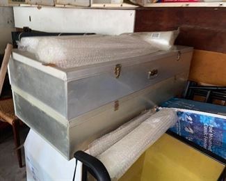 Empty aluminum cases