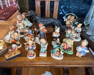 Geobels $35ea or offer on whole lot
And metal pup (borzoi?) $50