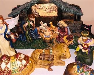 Hawthorne Village Nativity Set by Thomas Kinkade