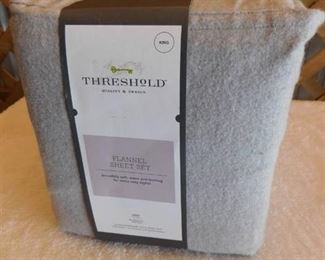 Threshold King flannel sheet set
