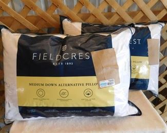 2-Fieldcrest medium down alternative pillow 20inx28in