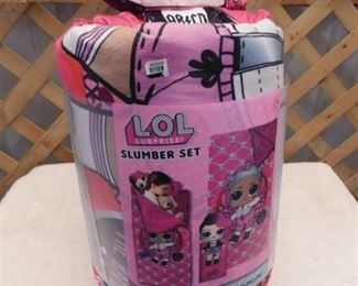 LOL Surprise slumber set with slumber bag and plush pillow