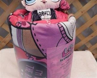 LOL Surprise slumber set with slumber bag and plush pillow