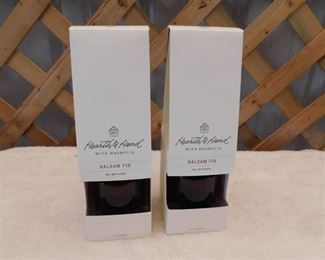 2 Hearth & Hand with Magnolia balsam fir oil diffuser