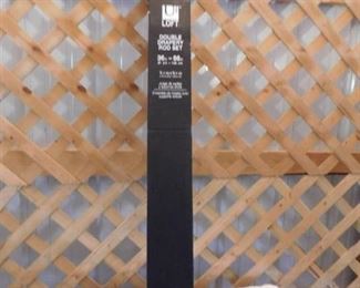 Umbra loft double drapery rod set 36in-66in