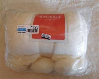 Opalhouse throw w/ dangling plush balls 50in x 60in