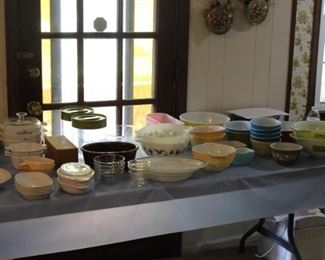 Vintage Pyrex Bowls, Canisters, Corning Wear, Vintage Fire King Wear