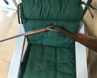 Stevens 410 ga. side by side, 75 years old excellent condition.