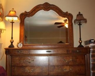AMERICAN DREW DRESSER WITH MIRROR