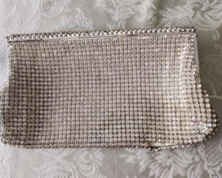 VINTAGE GERMAN RHINESTONE EVENING PURSE MADE FOR MAAS BROTHERS NEEDS REPAIRS  $60.00