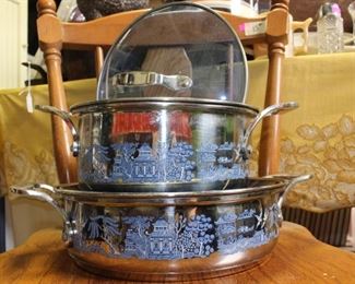 Blue Willow cookware
