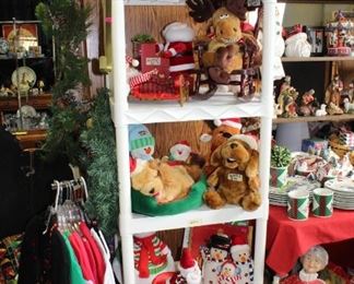 Lots of animated Christmas plush.