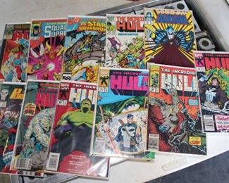 Just a few of the many Marvel comic books available