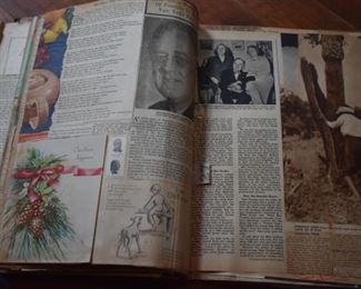 These are Antique Scrapbooks, I chose to show you the covers of each book and some truly random pages from inside each book. All books are full and the contents of each are Awesome!