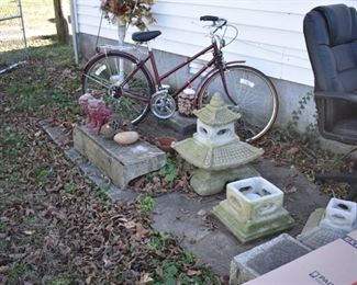 Vintage Bicycle, Concrete Pagoda and More!
