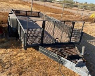 14' double axle all metal trailer