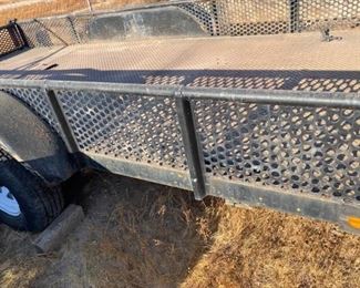 14' double axle all metal trailer