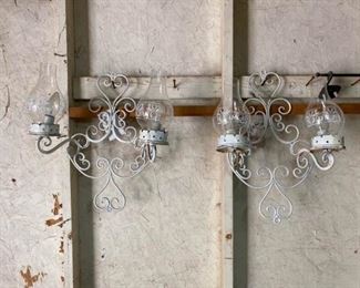 Two matching light fixtures