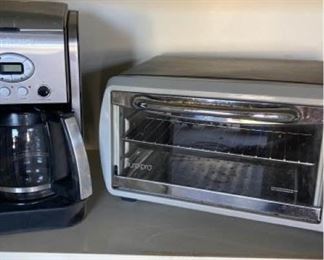 Coffee maker and toaster oven