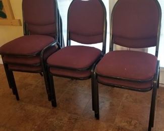 7 padded chairs