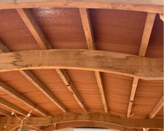 Wood Gazebo with shades.  12' x 12'