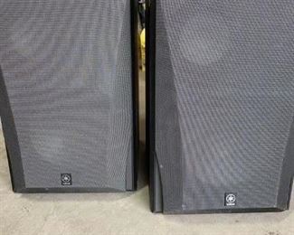 Yamaha speakers. 3-way. Model no. NS-6390. Black. $100 for pair.