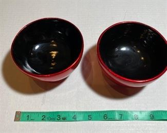 Small lacquerware cups. $5 for both.