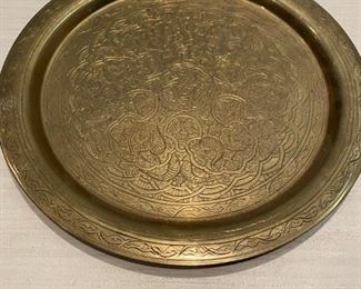 Egyptian decorative platter. Some pitting. $100.