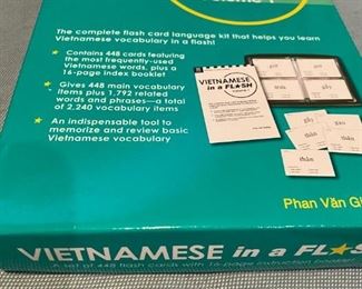 Vietnamese flash cards. $5.