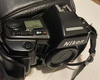 Nikon F90X film camera body with case. $50.