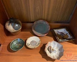 Signed Pottery Pieces