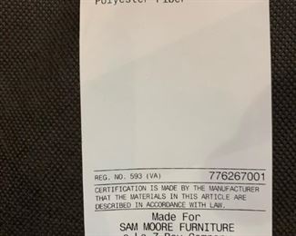 SAM MOORE Furniture Dining Room Table and Chair Set