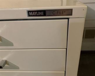 MAYLINE C FILE 5 Drawer Flat File Cabinet on Stand