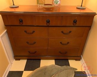 BERNHARDT Furniture Dresser with Lion's Head Pull Handles