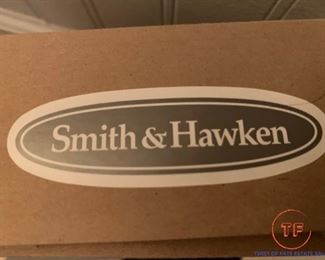 SMITH & HAWKEN Metal Christmas Tree with Blown Glass Ornaments