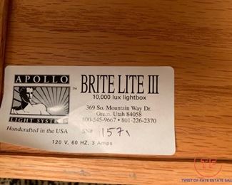 Apollo Systems Light Therapy - Brite Lite III